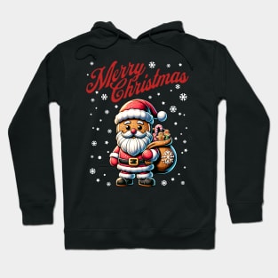 Merry Christmas Gingerbread Cookie Santa Hoodie